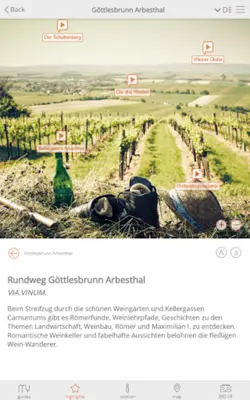 Wanderwege Römerland Carnuntum android App screenshot 0